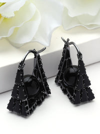 Geometric Frame Drop Earrings
