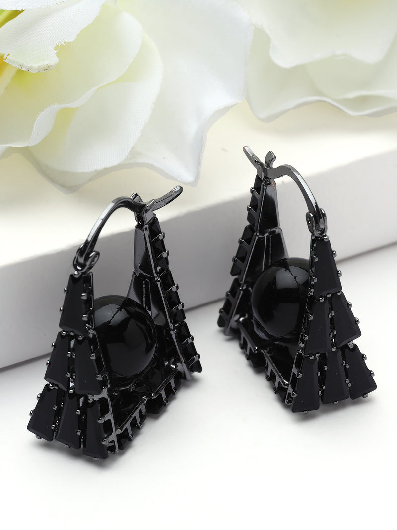 Geometric Frame Drop Earrings