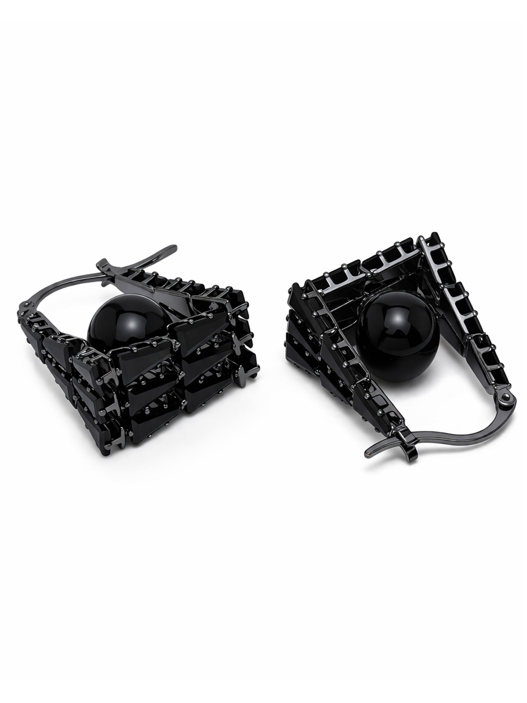 Geometric Frame Drop Earrings