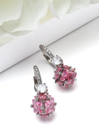 Crystal Orb Hoop Earrings