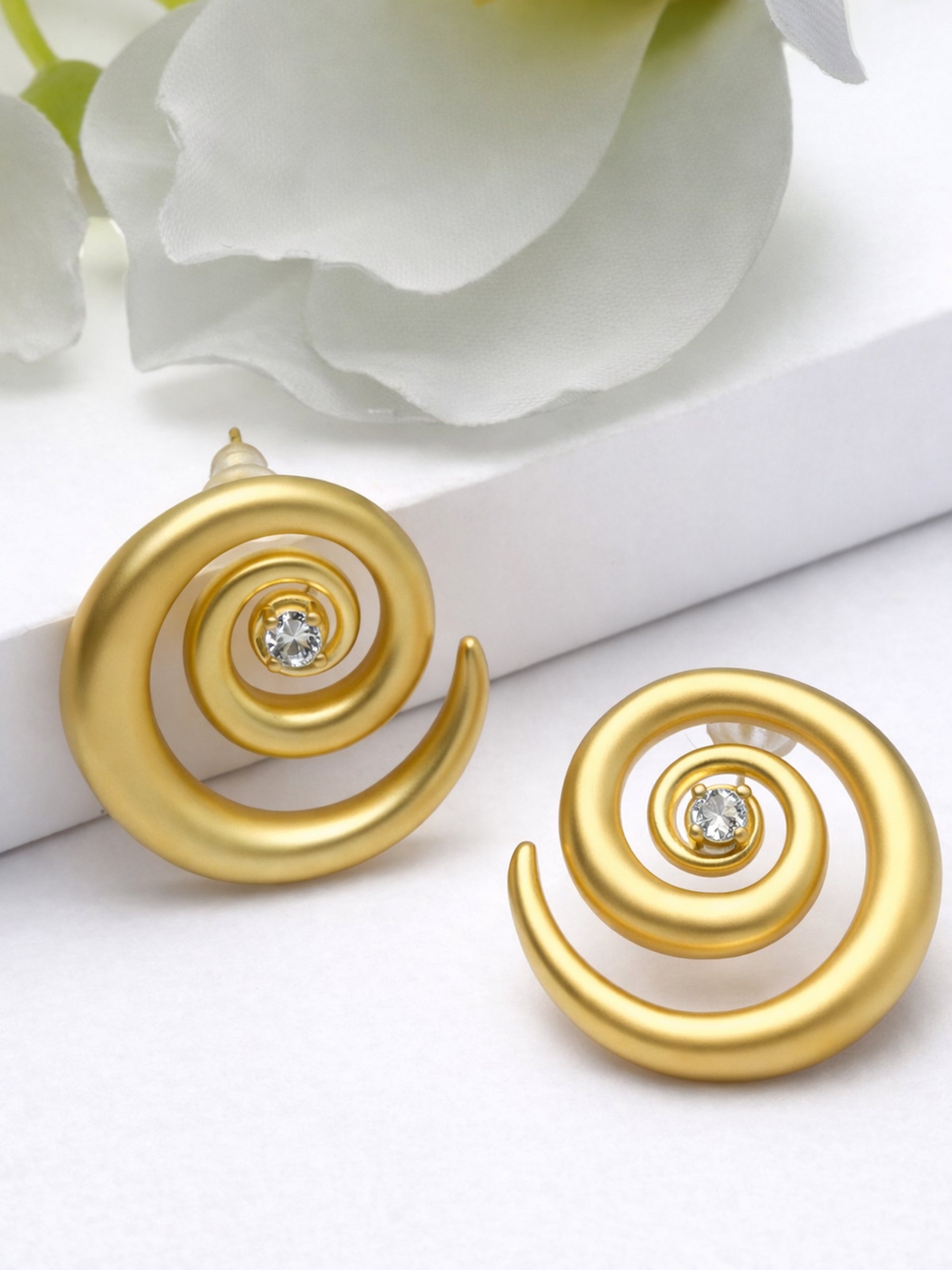 Spiral Stud Earrings