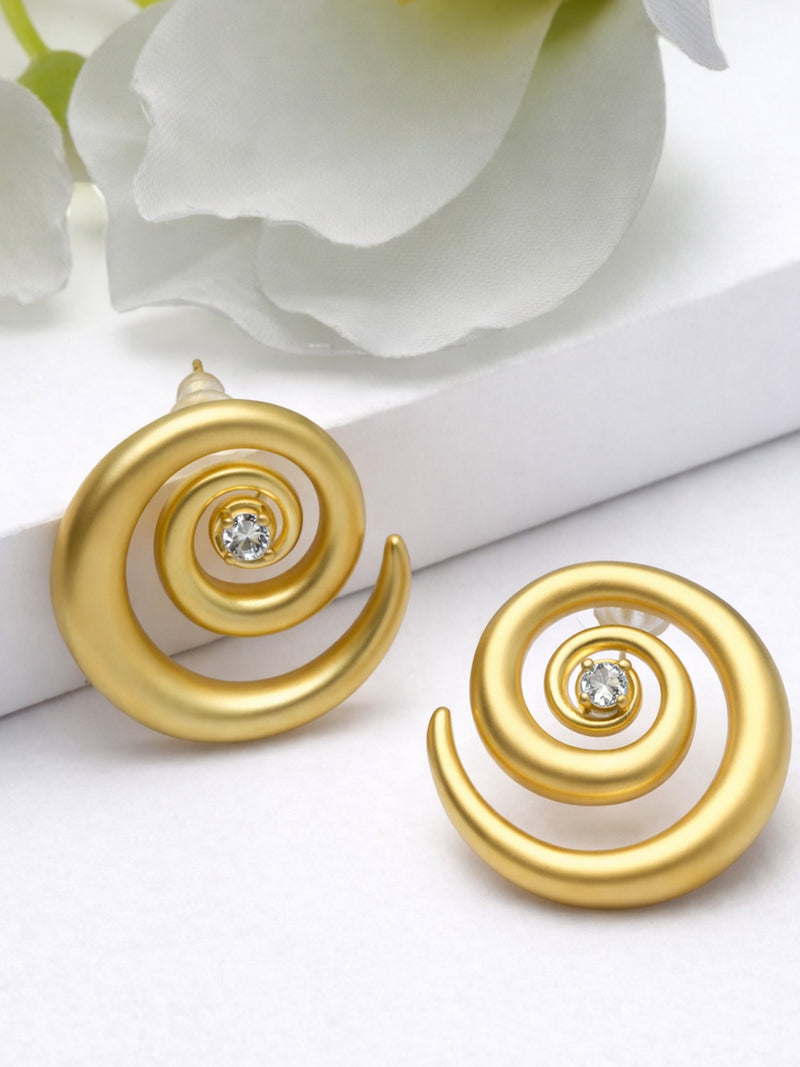 Spiral Stud Earrings