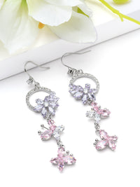 Floral Halo Chandelier Earrings