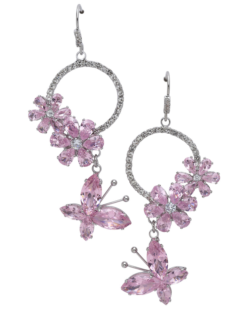 Butterfly Wreath Drop Earrings