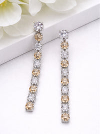 Graduated Crystal Line Drop Earrings