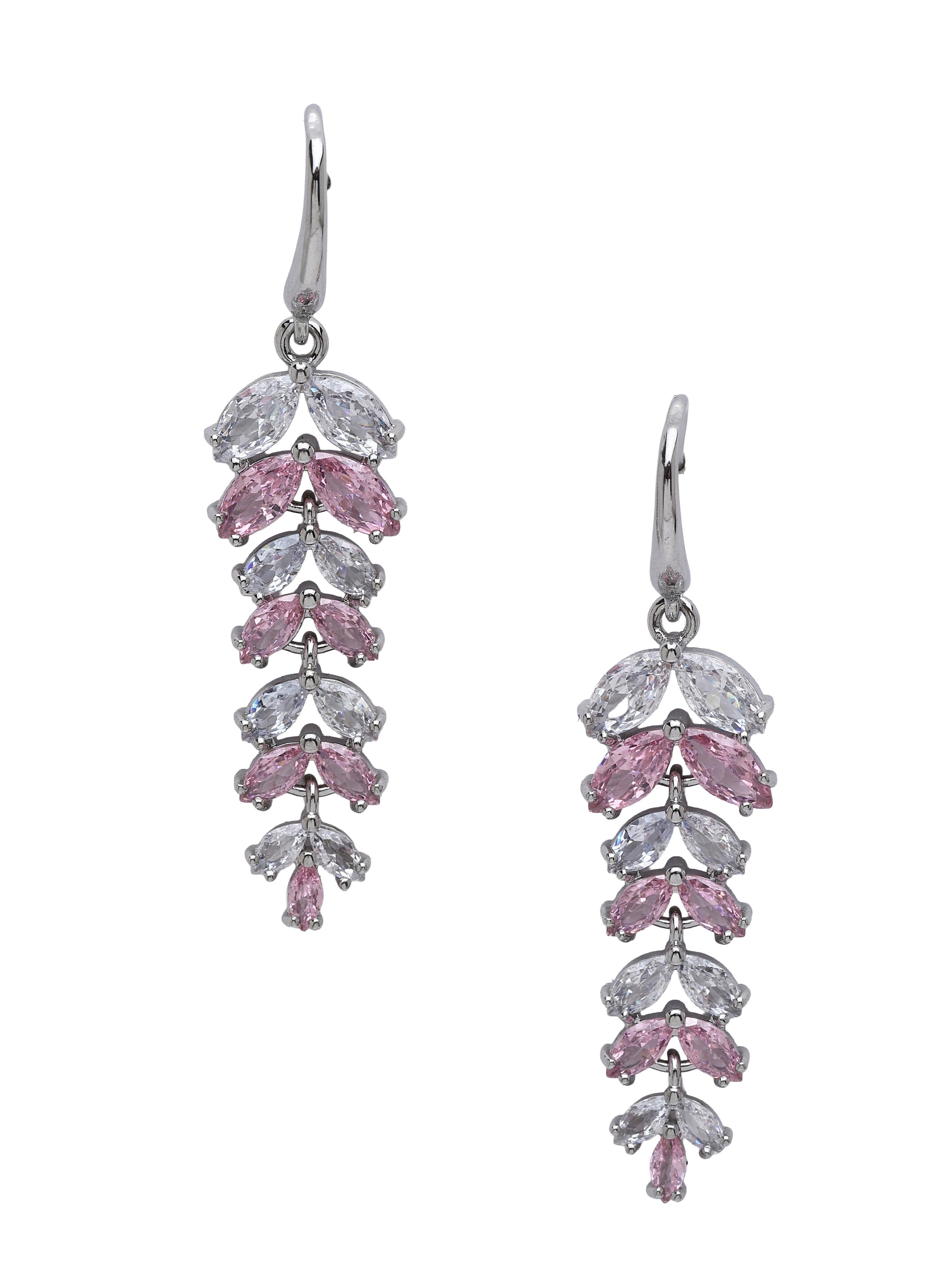 Leaf Cluster Drop Earrings