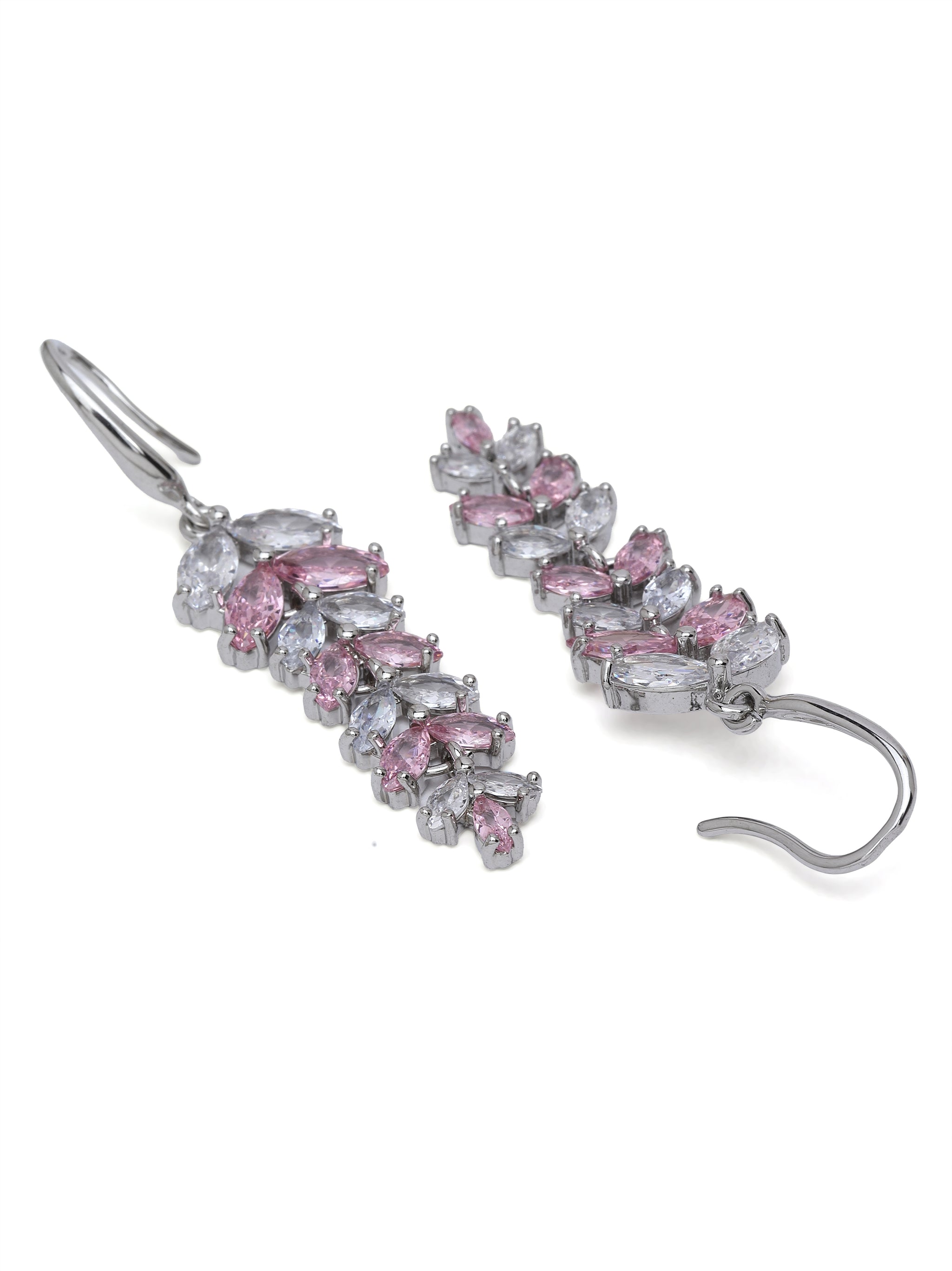 Leaf Cluster Drop Earrings