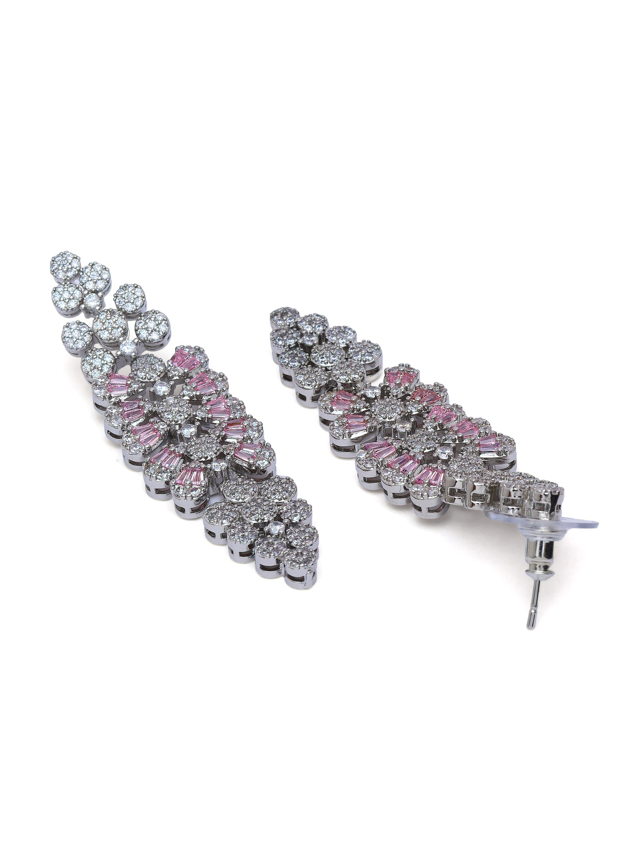Luxe Floral Cluster Statement Earrings
