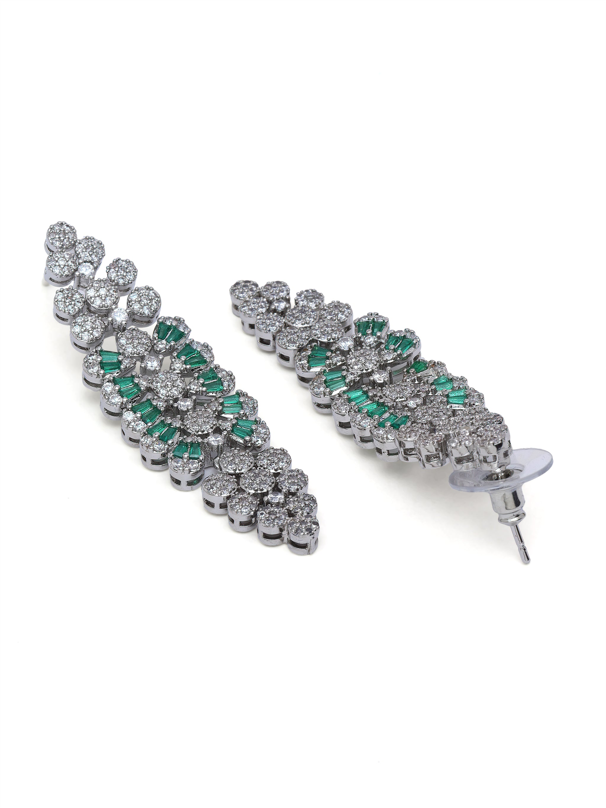 Luxe Floral Cluster Statement Earrings