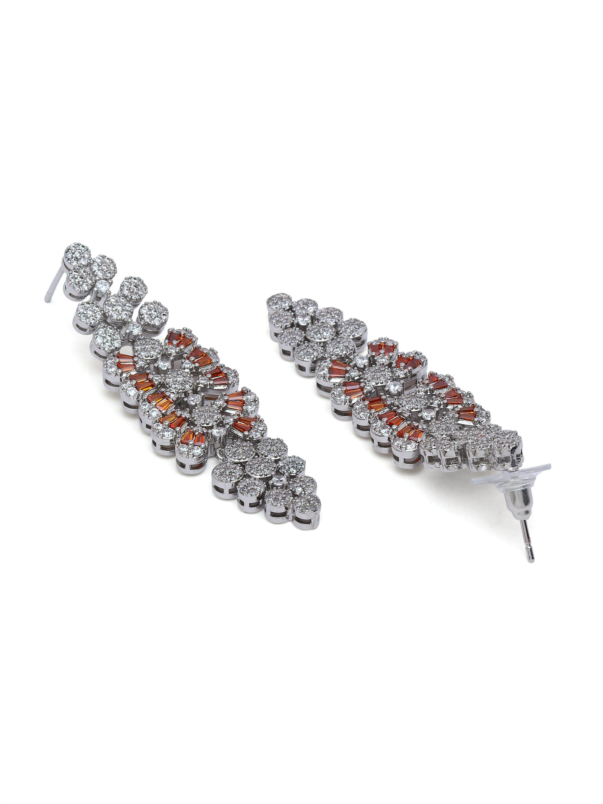 Luxe Floral Cluster Statement Earrings
