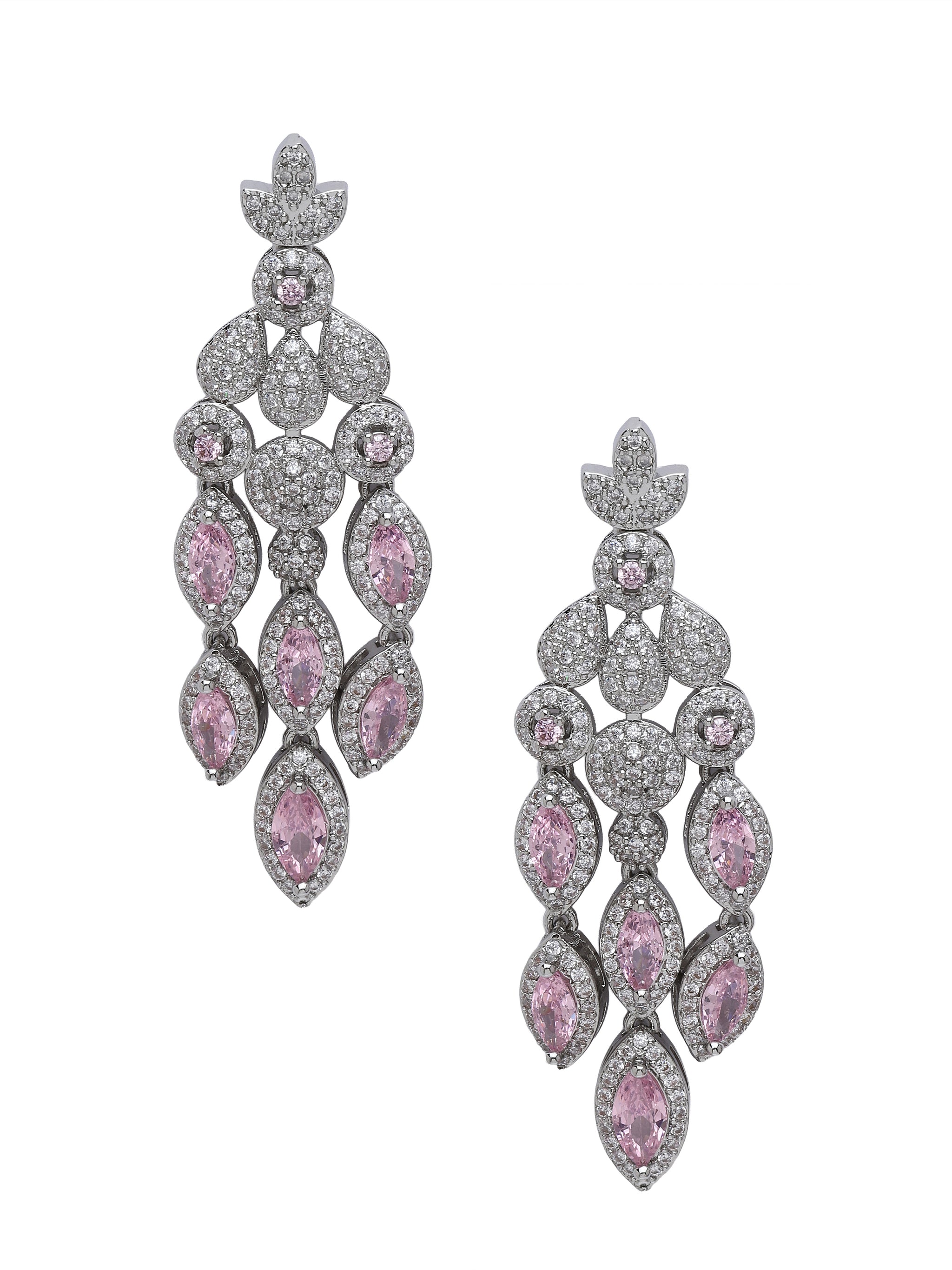 Marquise Crystal Chandelier Earrings