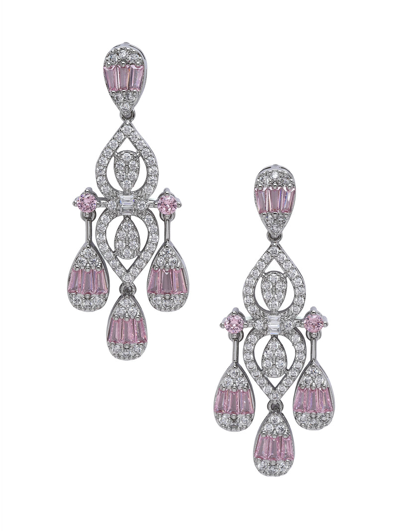 Geometric Chandelier Statement Earrings