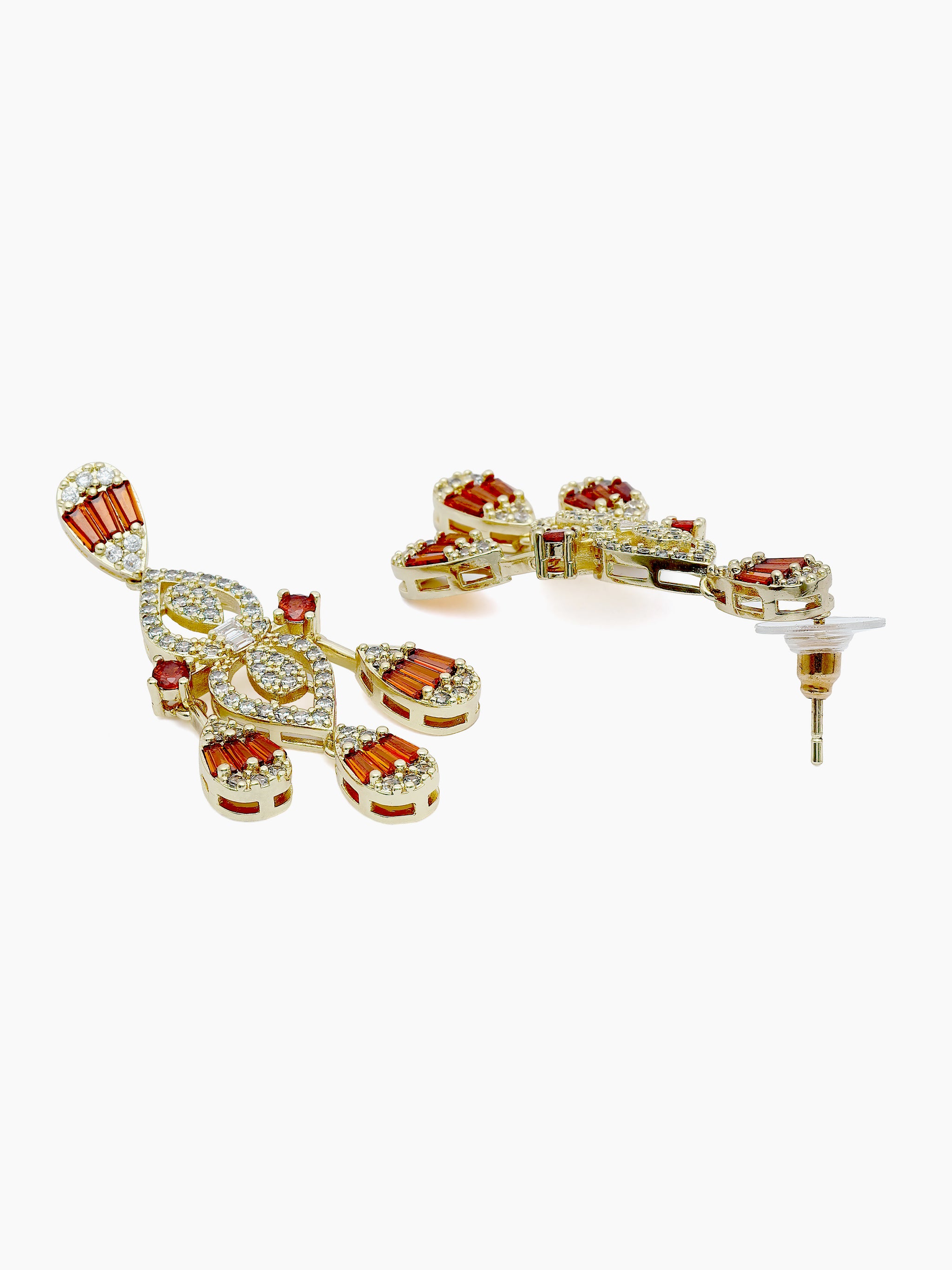 Geometric Chandelier Statement Earrings