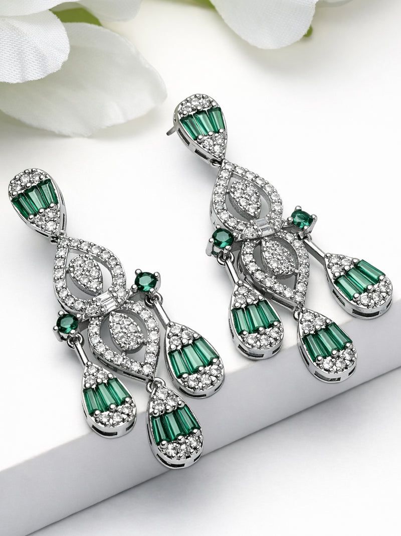 Geometric Chandelier Statement Earrings