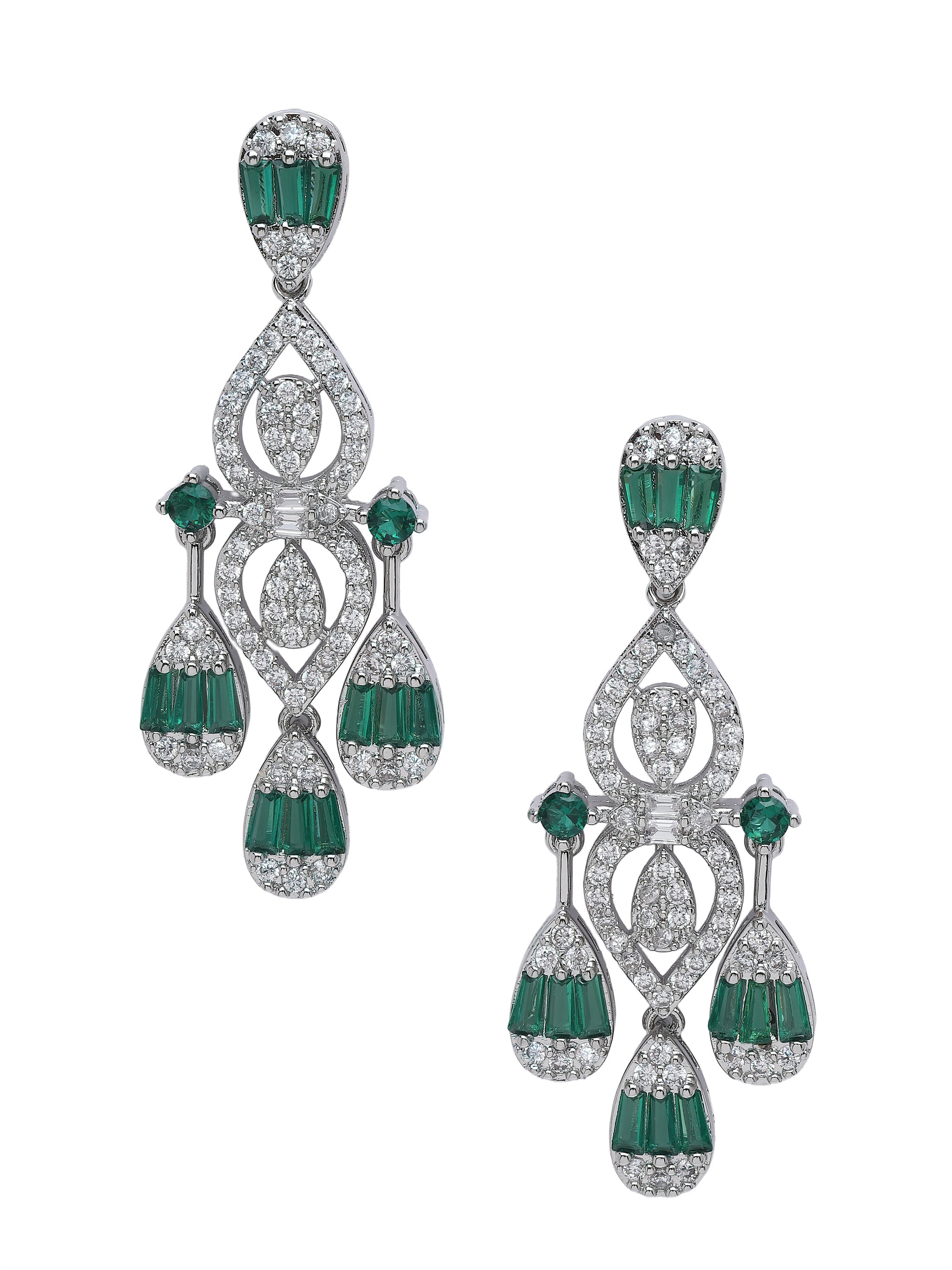 Geometric Chandelier Statement Earrings