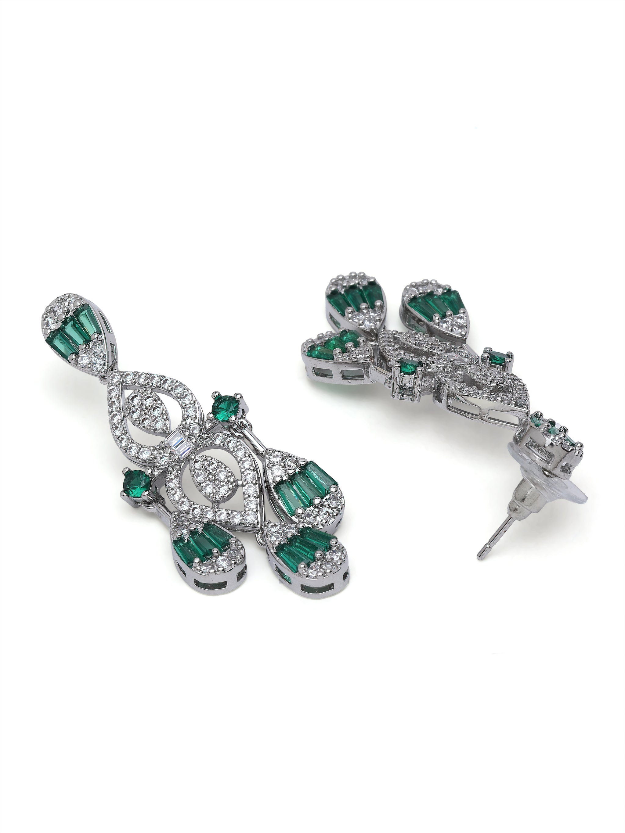 Geometric Chandelier Statement Earrings