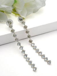Crystal Line Drop Earrings