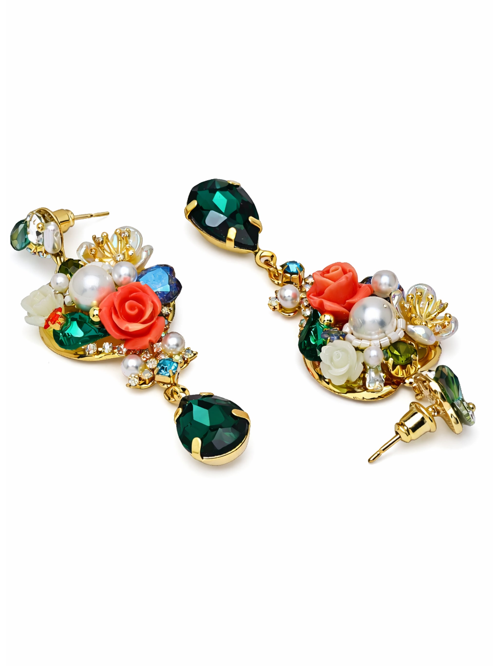 Romantic Garden Charm Drop Earrings