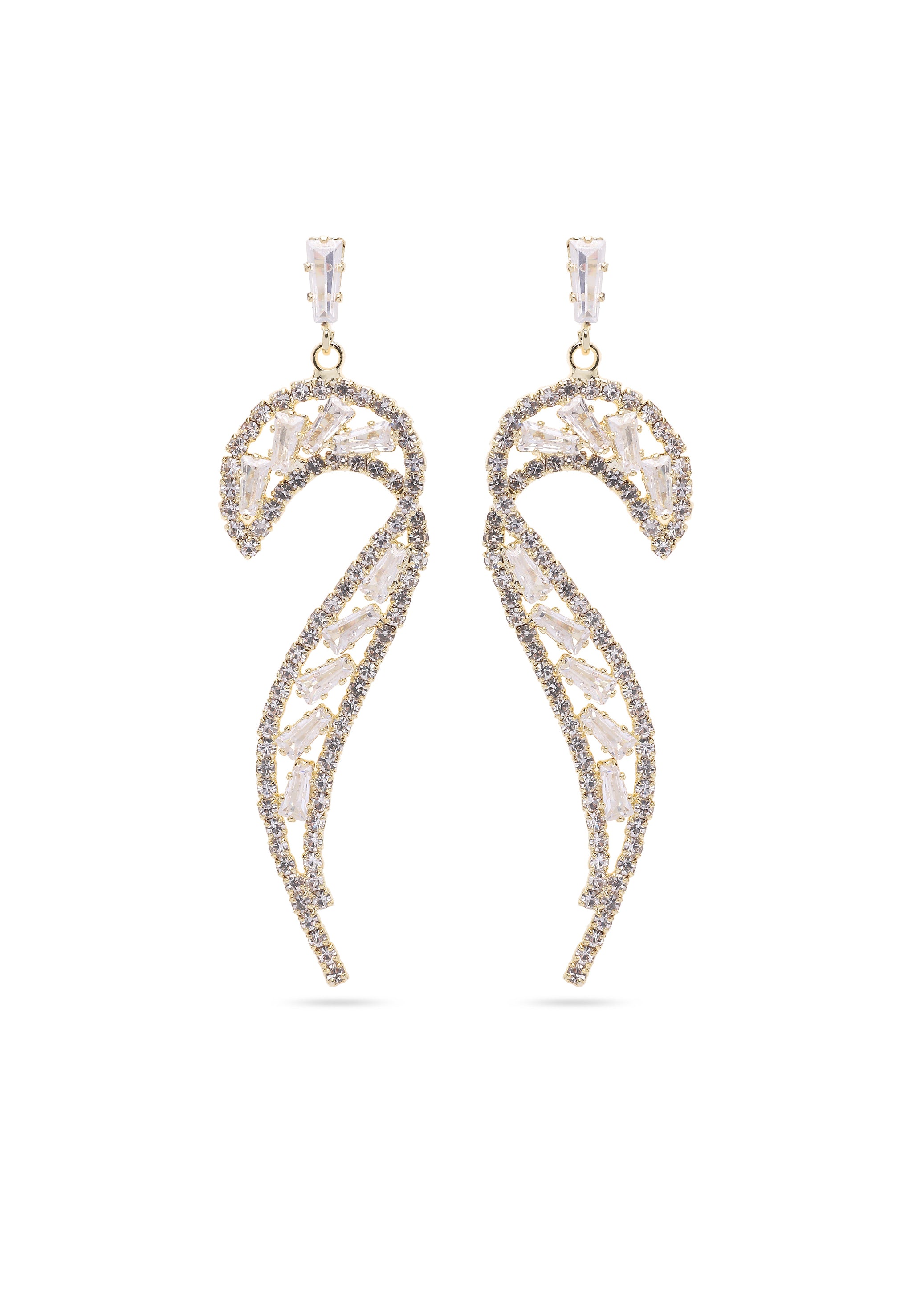 Glittering Curve Earrings