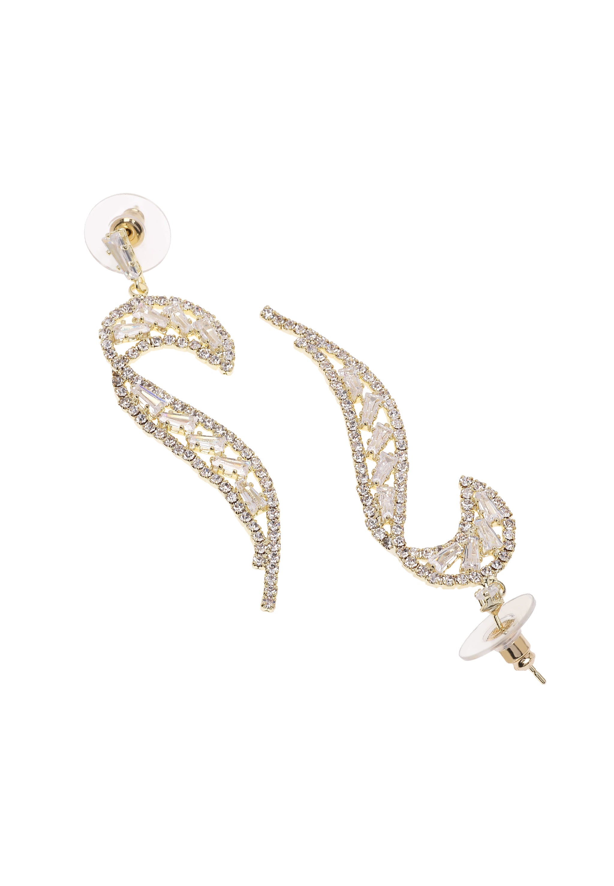 Glittering Curve Earrings