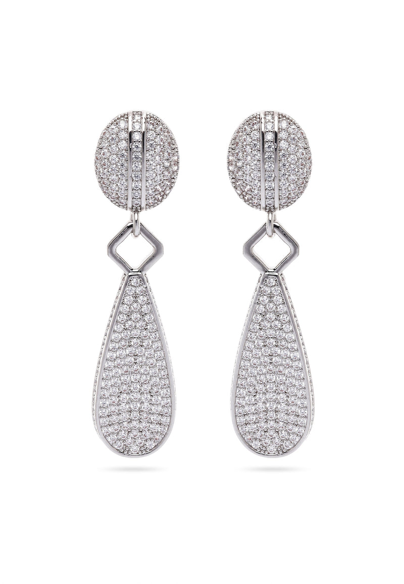 Boucles d'oreilles élégantes en forme de larme