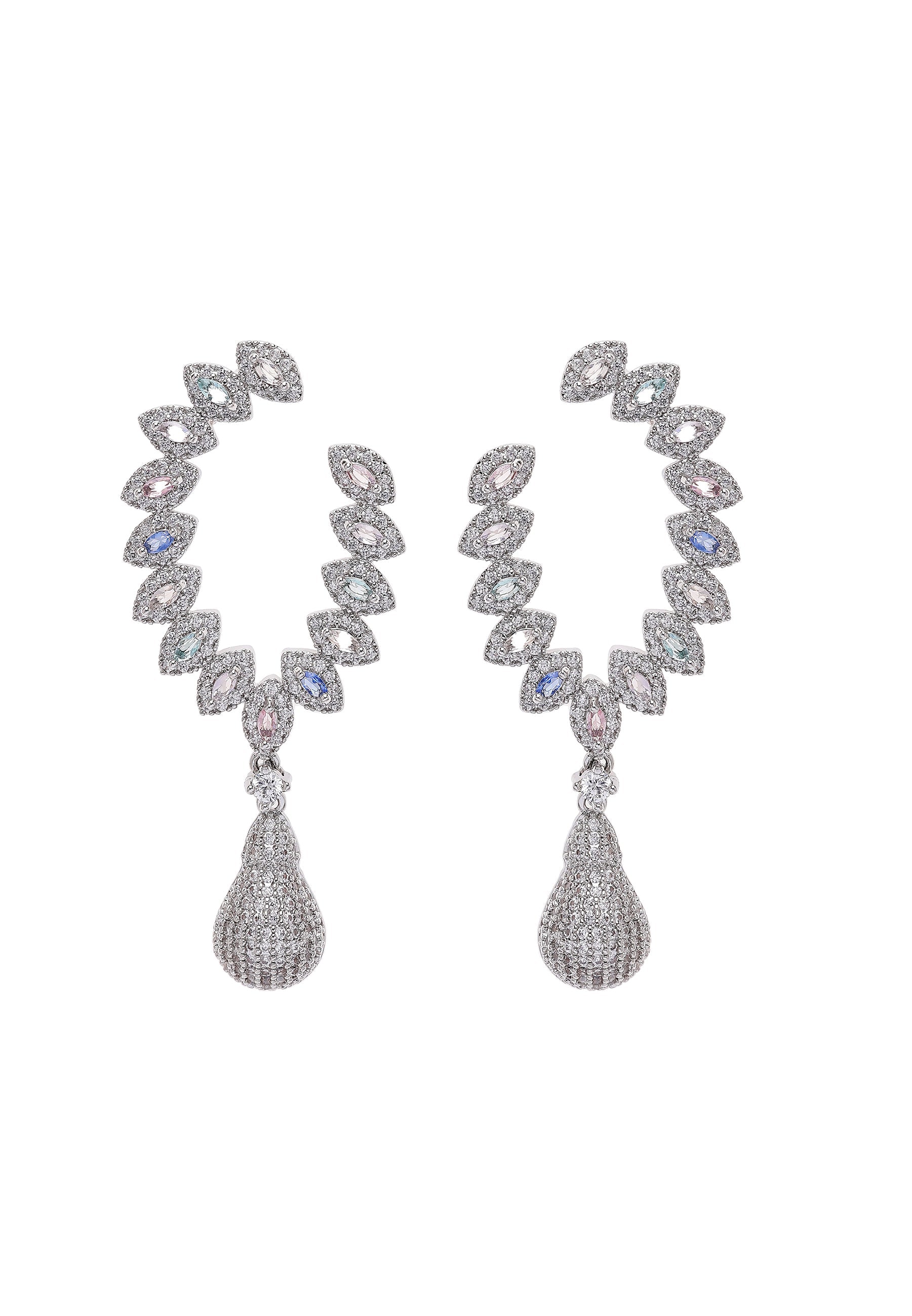 Delicate Leaf Drop Earrings