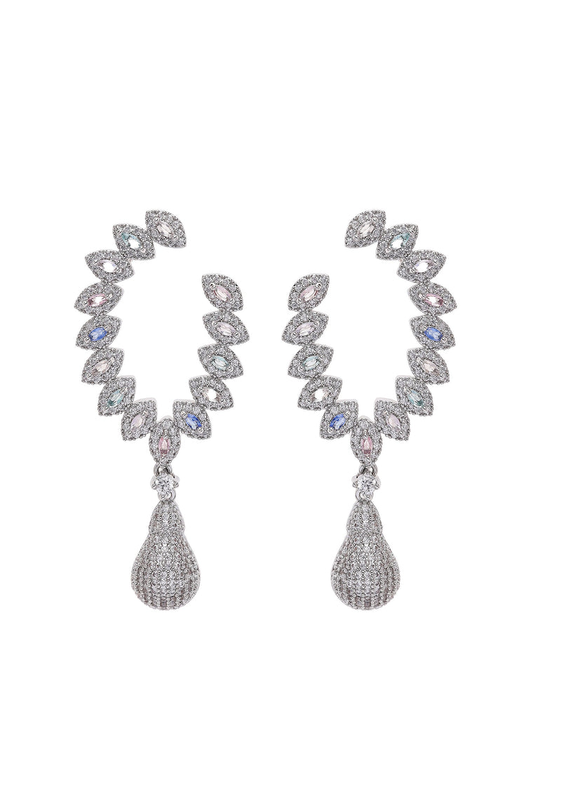 Delicate Leaf Drop Earrings