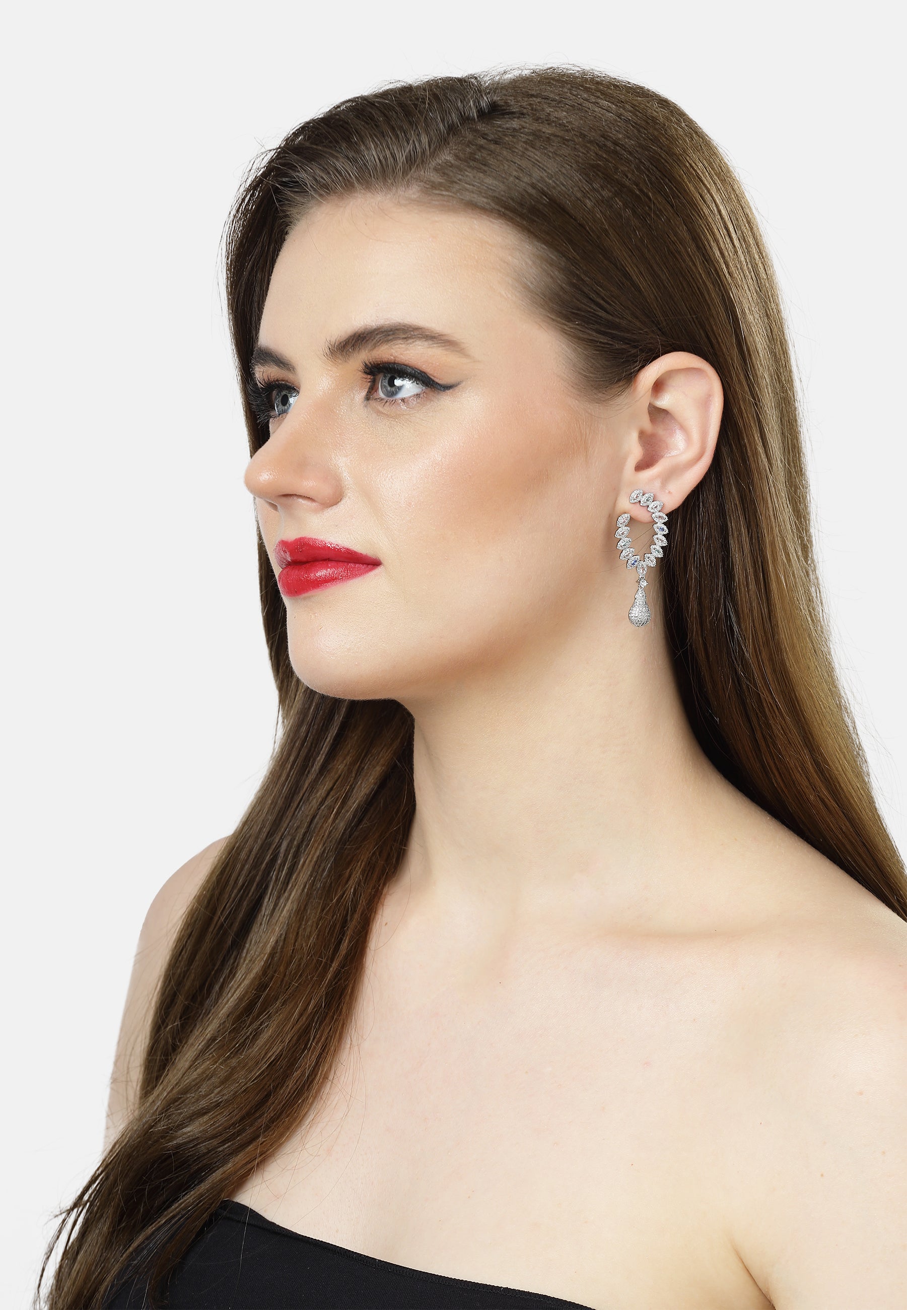 Delicate Leaf Drop Earrings