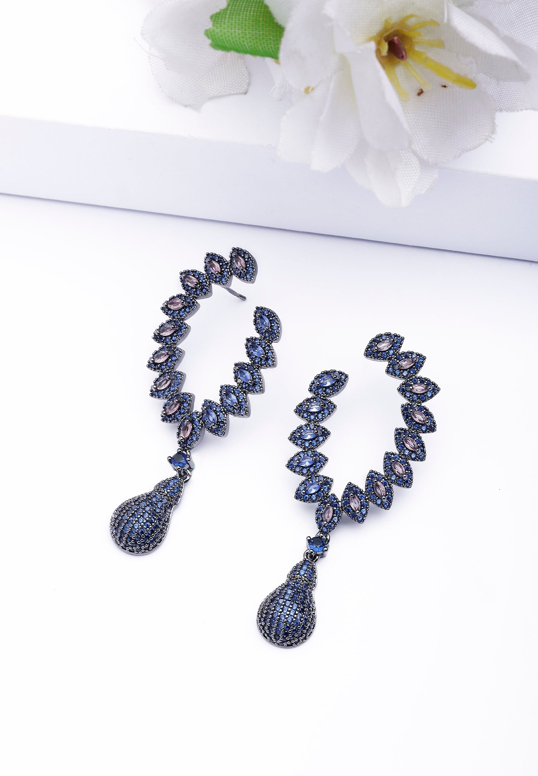 Delicate Leaf Drop Earrings