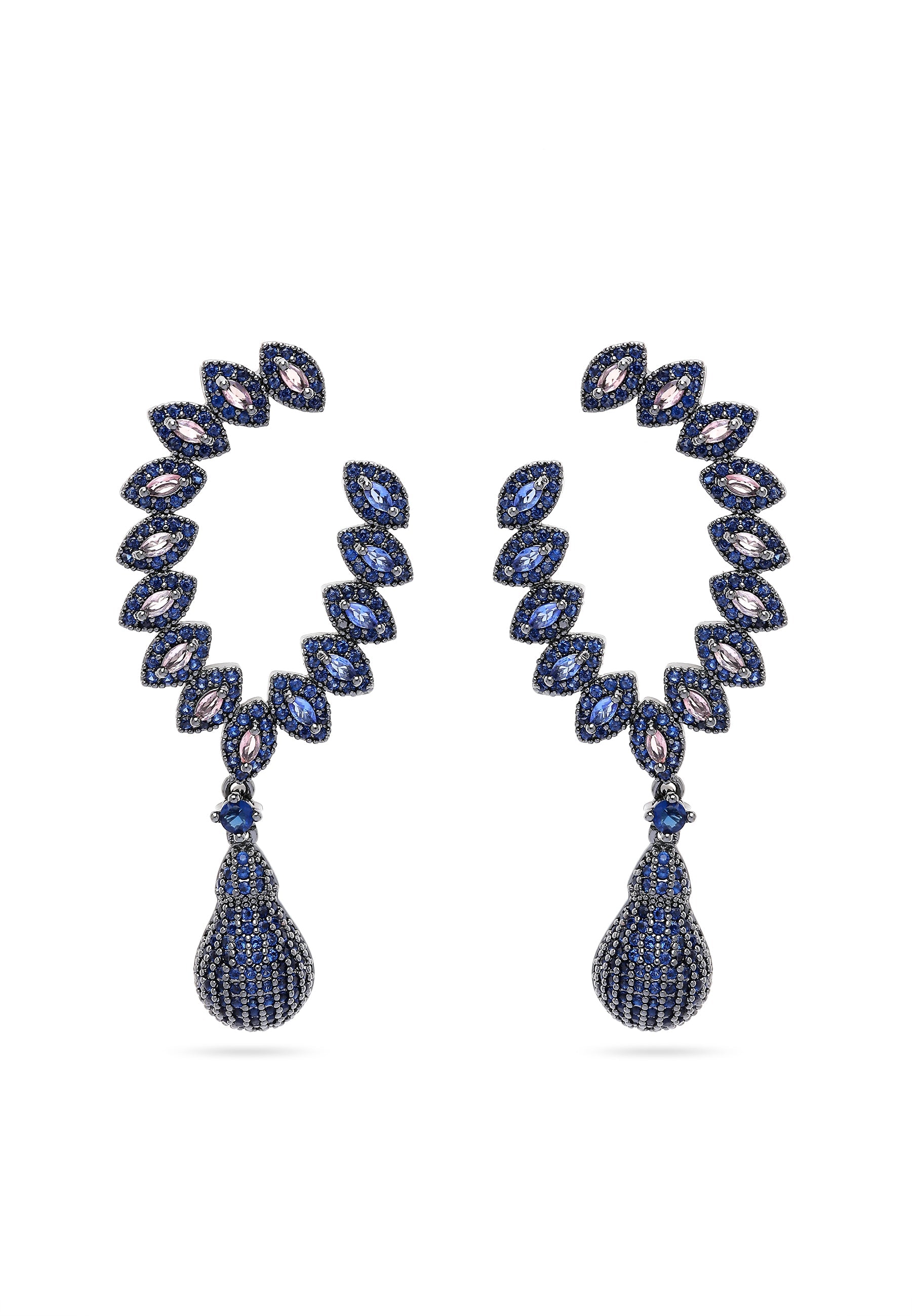 Delicate Leaf Drop Earrings