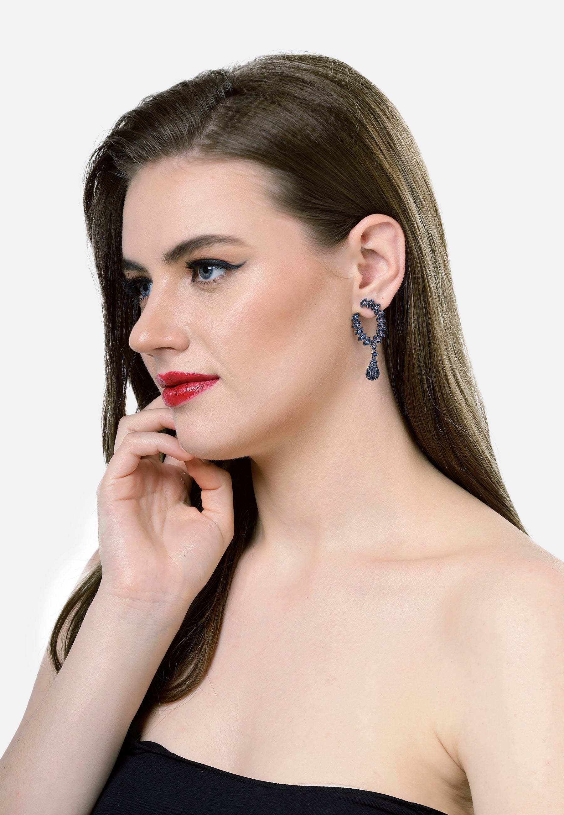 Delicate Leaf Drop Earrings