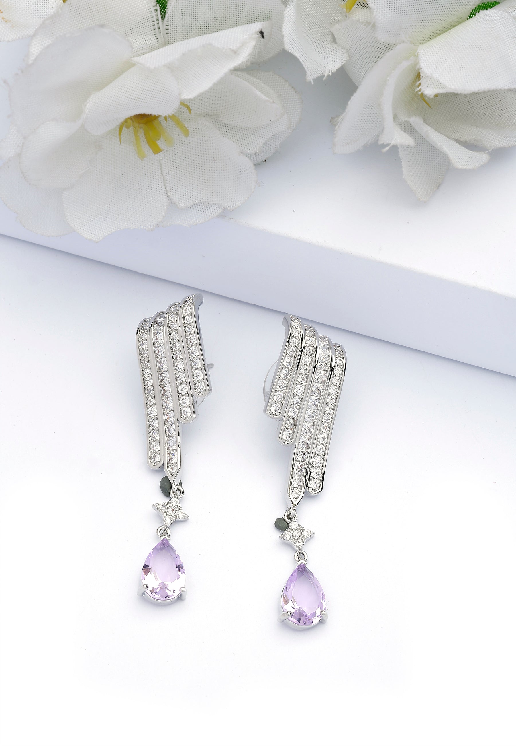 Angel Wing Drop Earrings