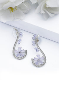 Blooming purple Earrings