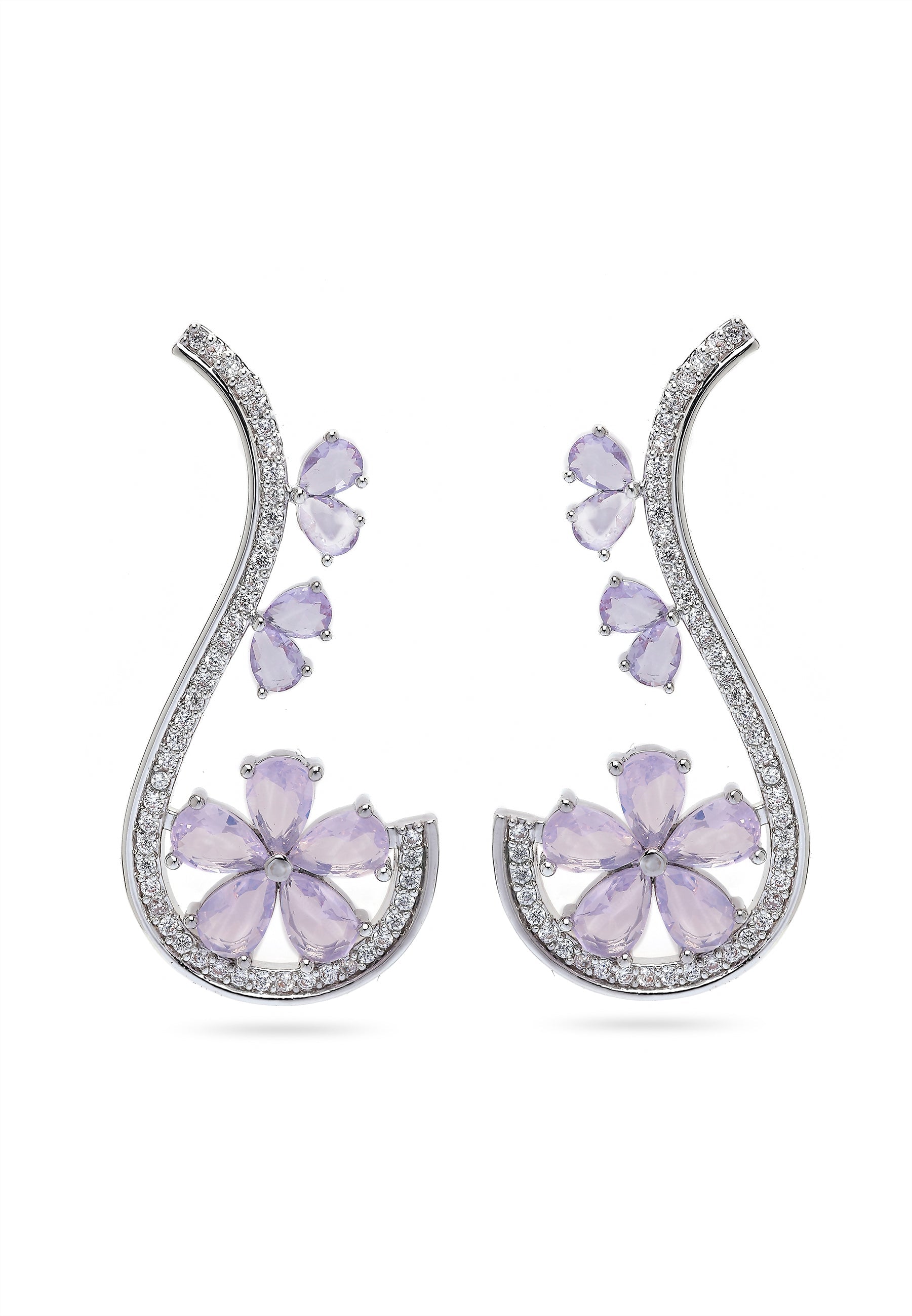Blooming purple Earrings