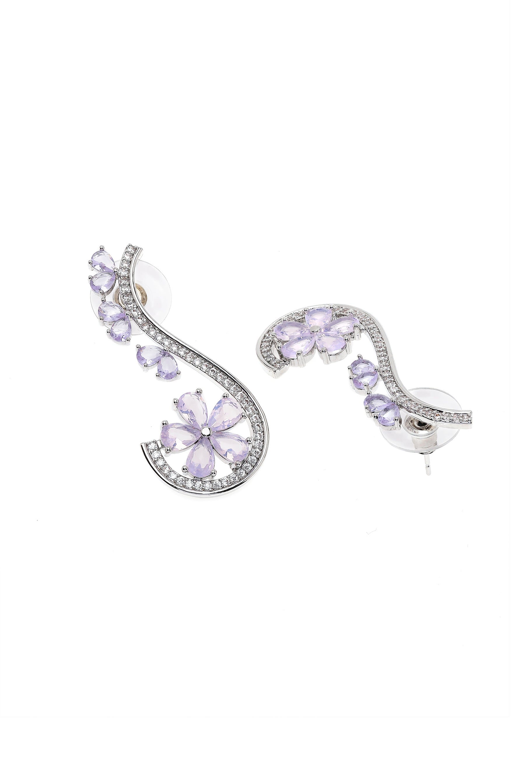 Blooming purple Earrings