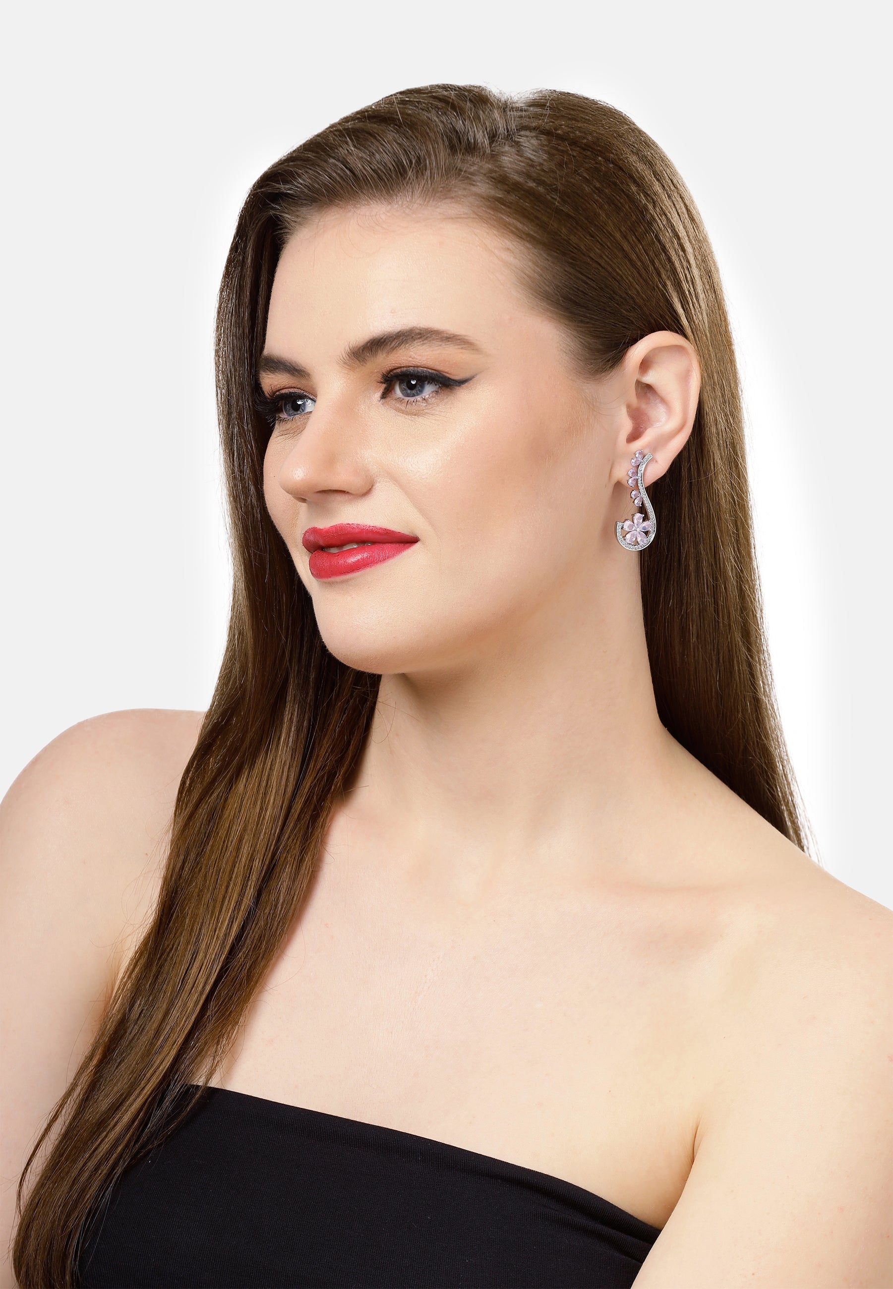 Blooming purple Earrings