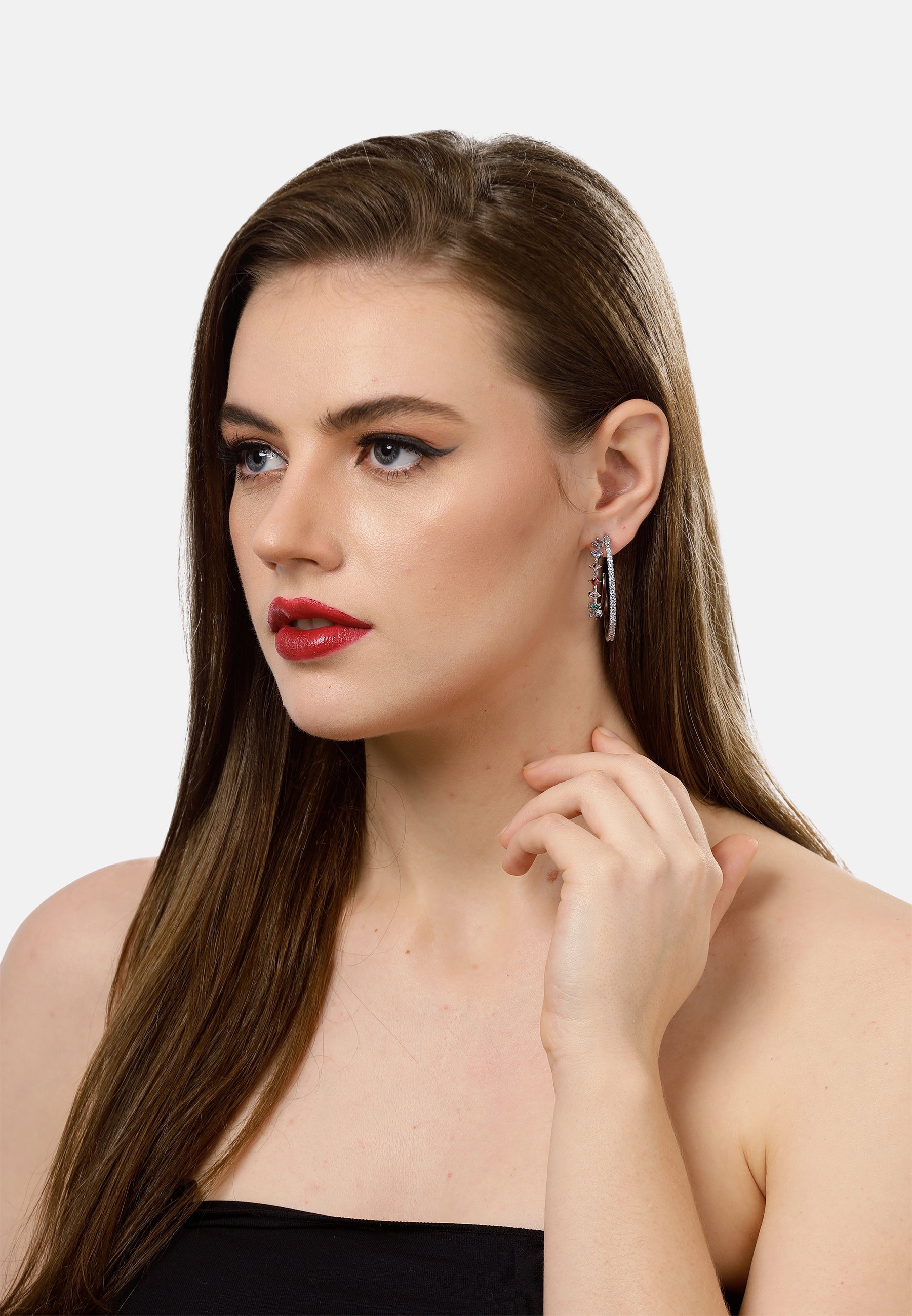 Multi colored Hoop Earrings