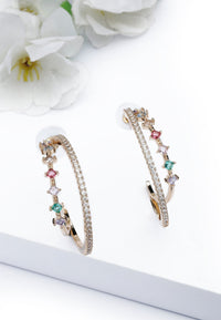 Multi colored Hoop Earrings