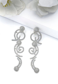 Classy Swirl Dangle Earrings