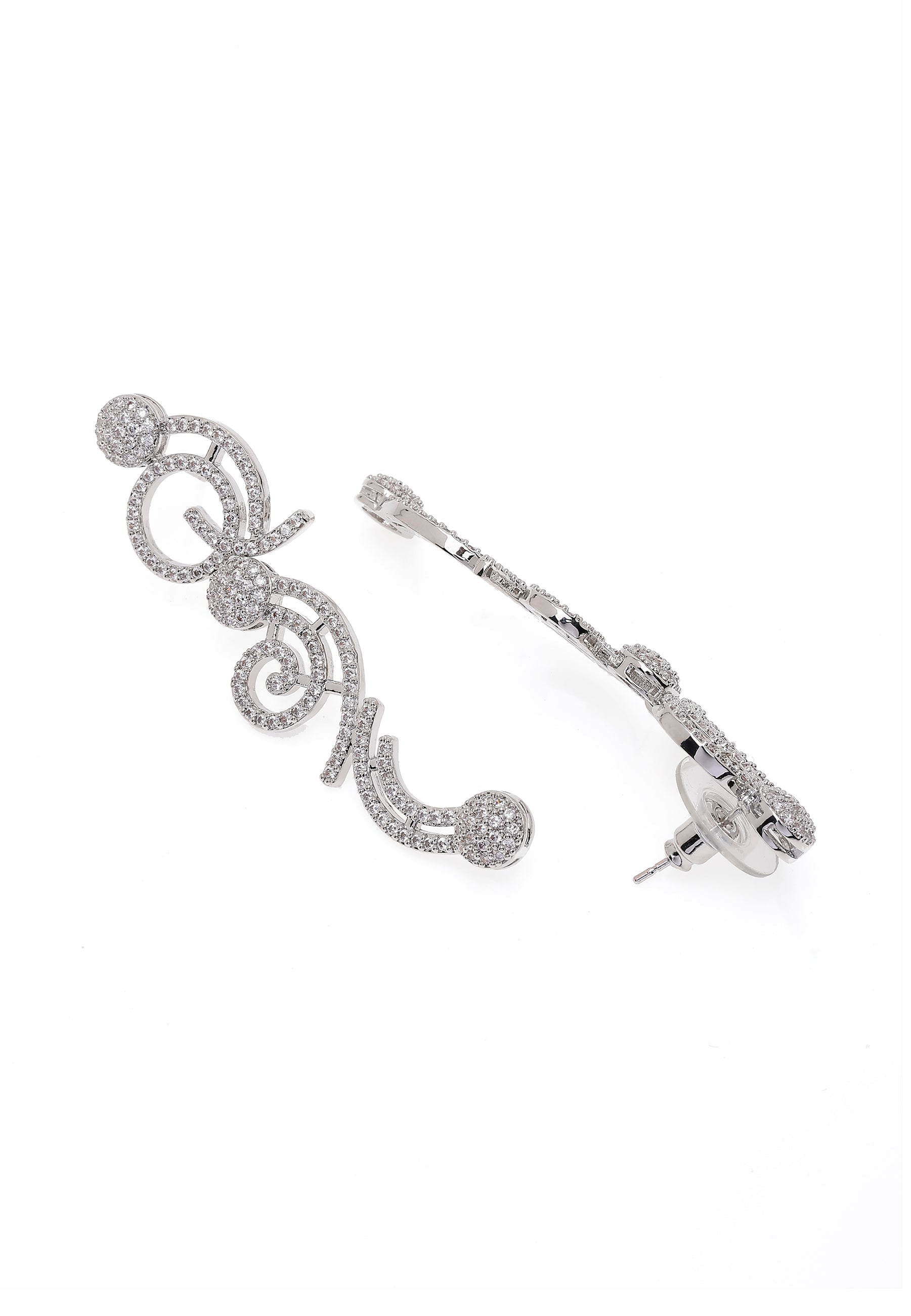 Classy Swirl Dangle Earrings