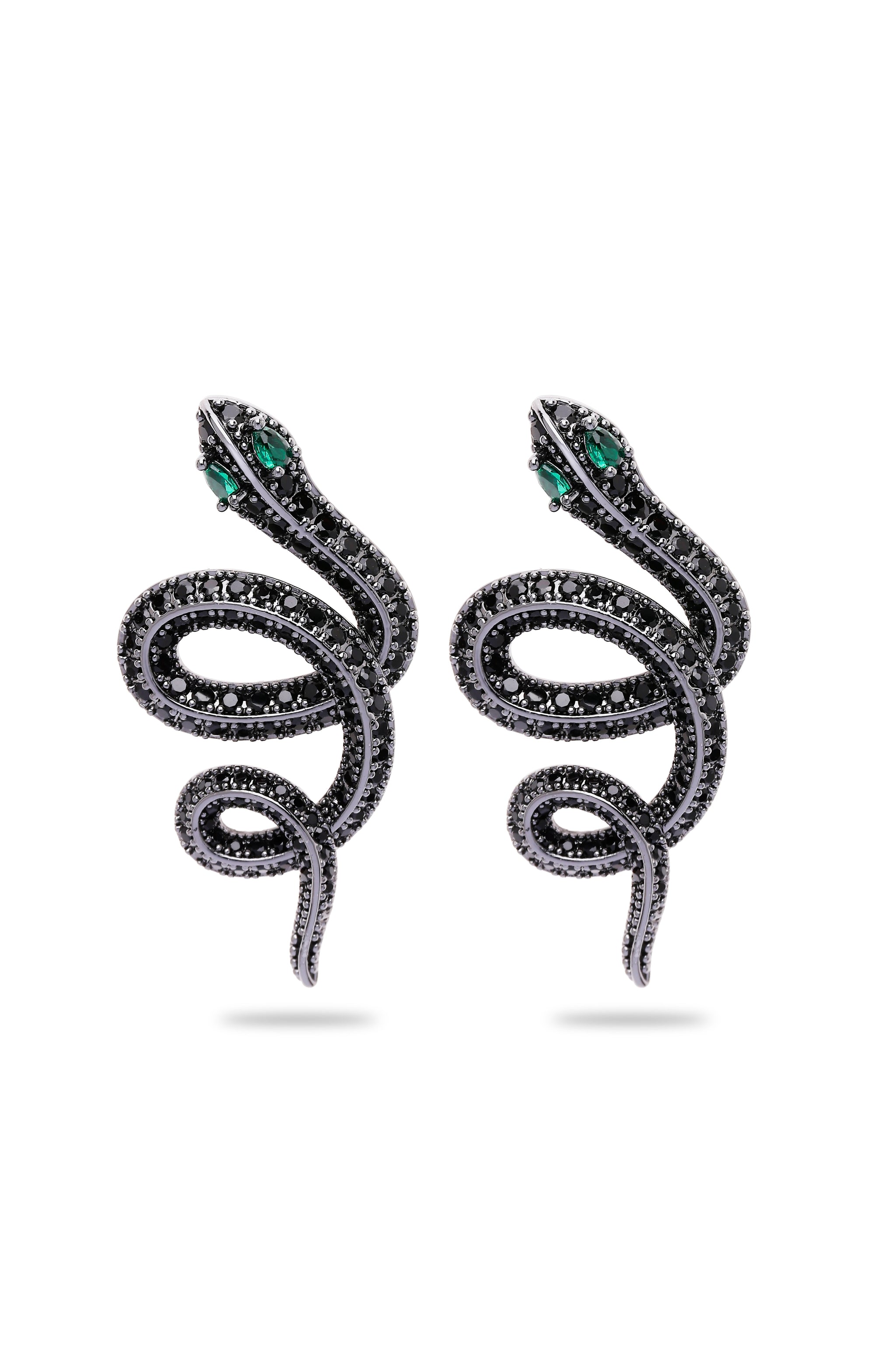 Black Serpent Earrings