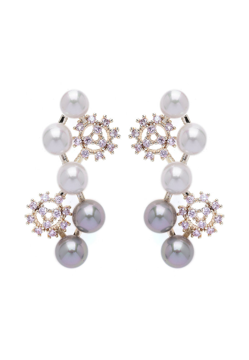 Cascading Snowflake Earrings