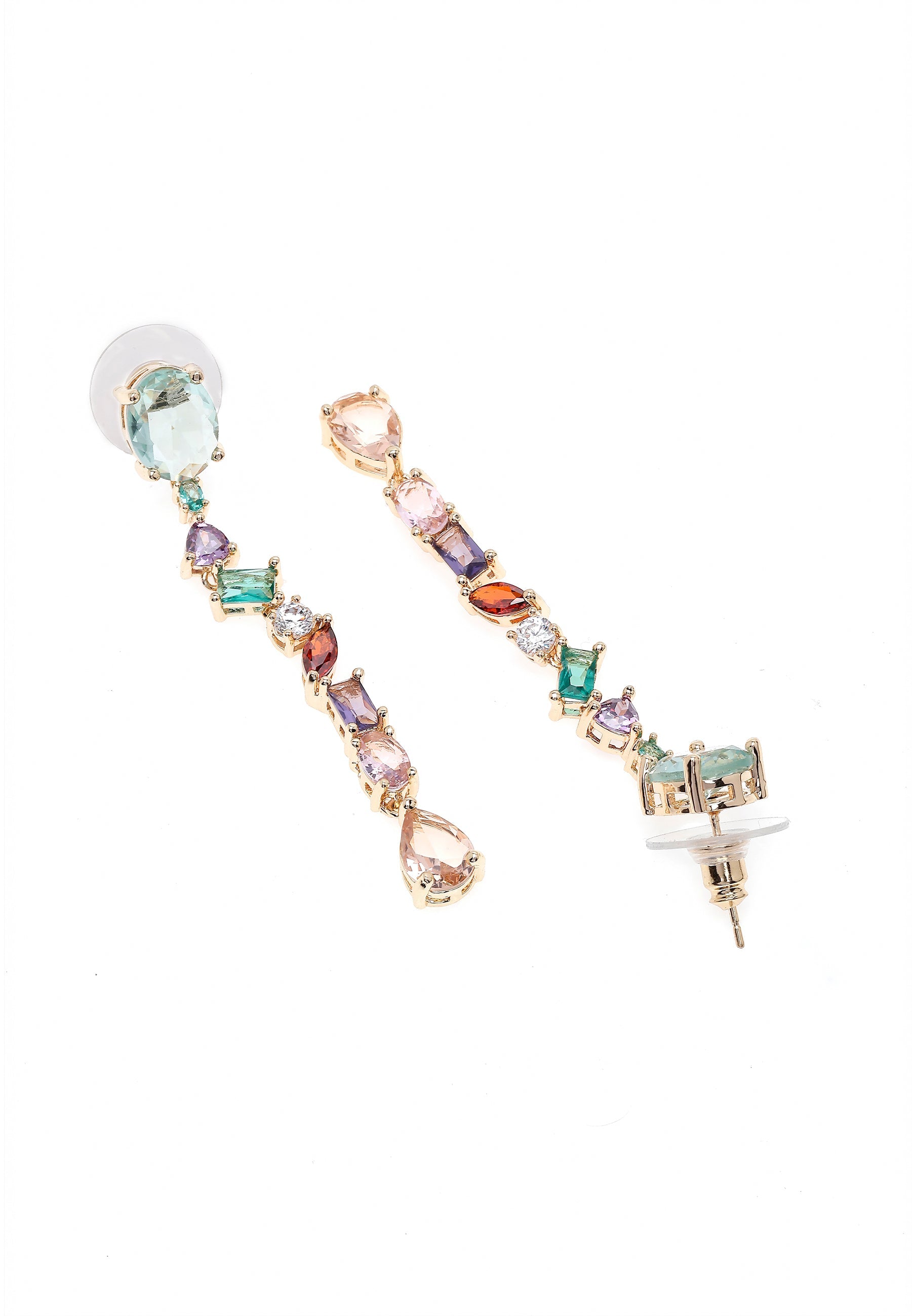 Multi-Colored Long Tassel Earrings