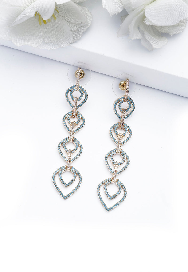 Turquoise Teardrop Dangle Earrings