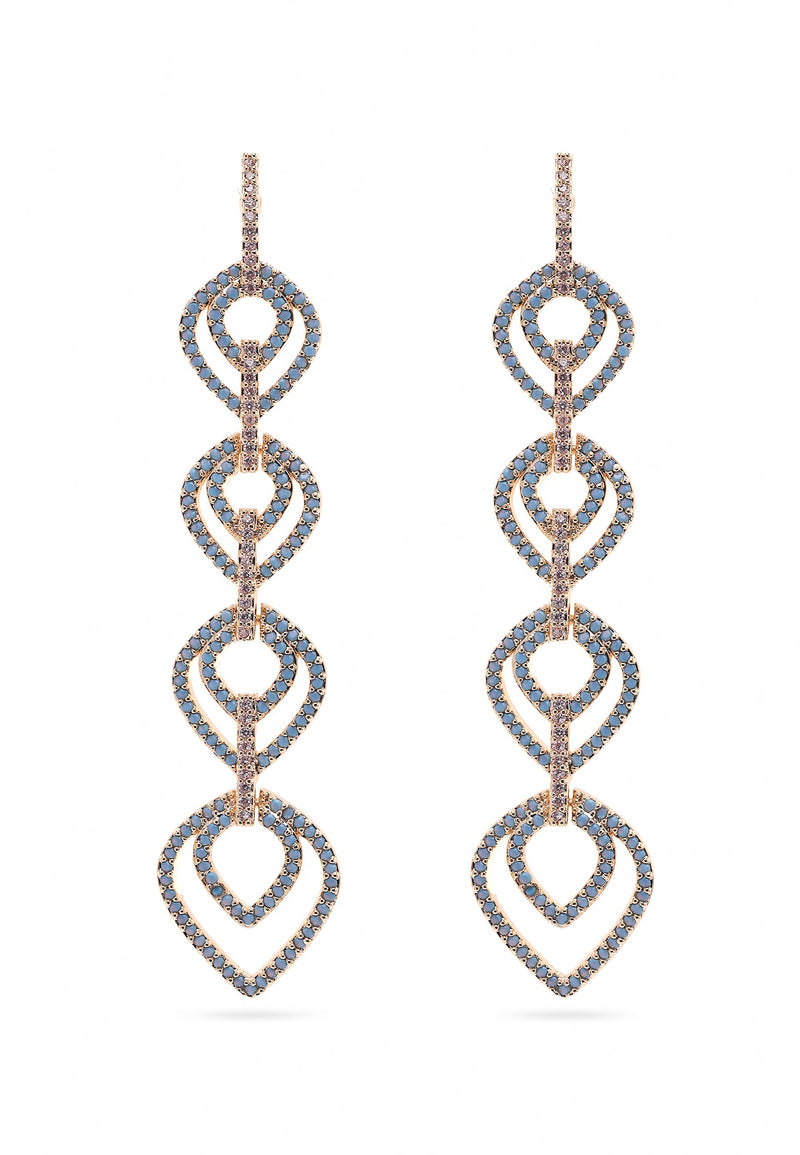 Turquoise Teardrop Dangle Earrings