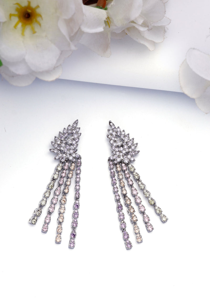Light Purple Tassel Earrings