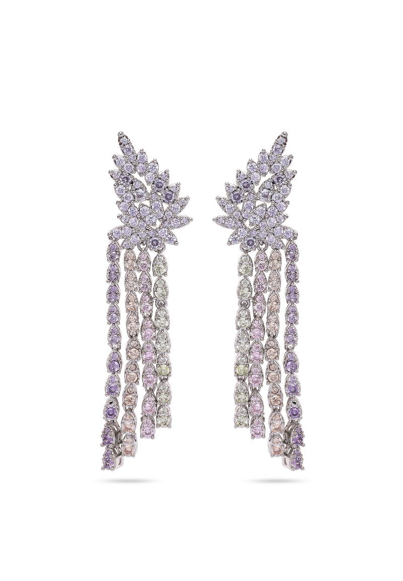 Light Purple Tassel Earrings