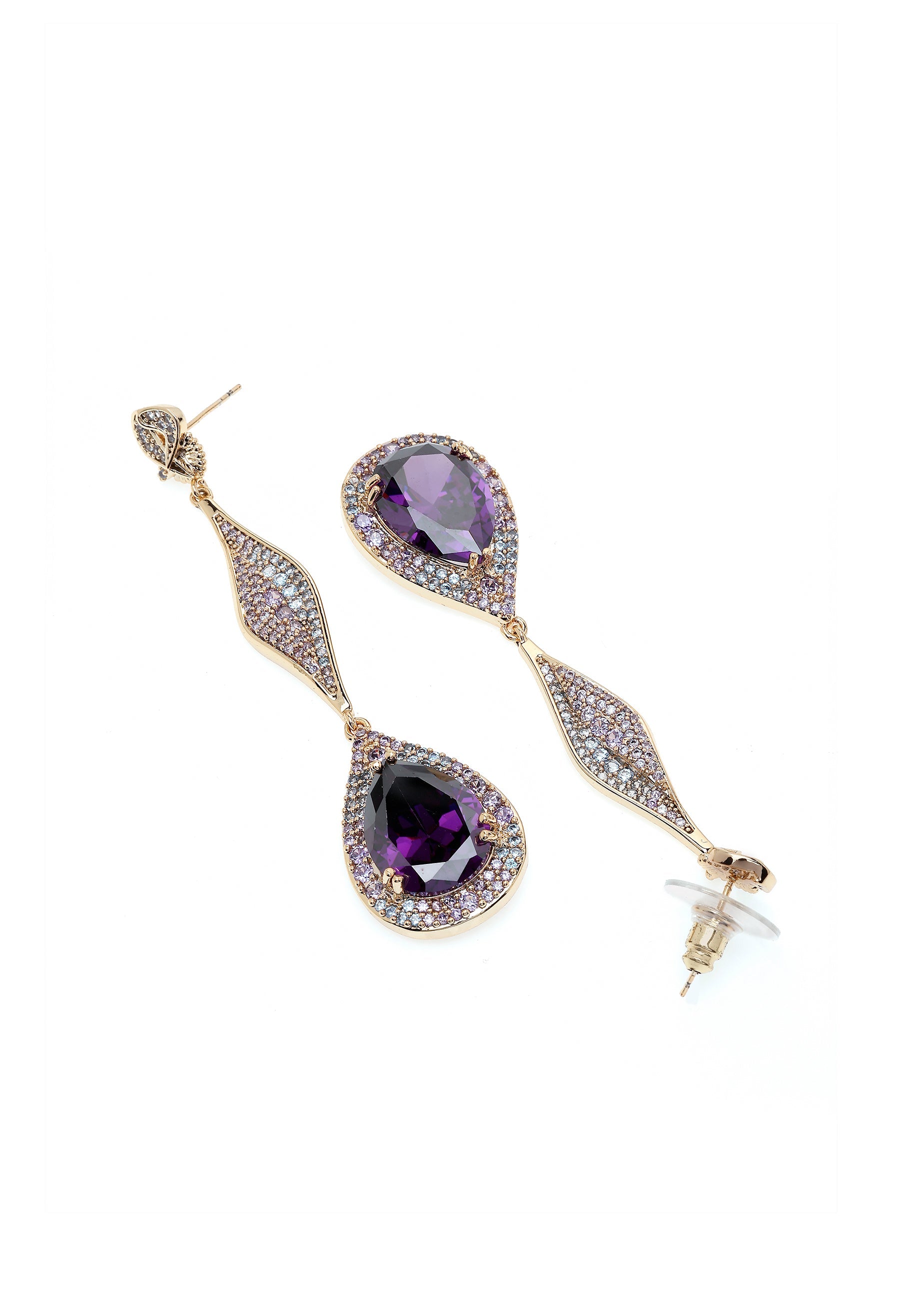 Gleaming Long Dangle Earrings