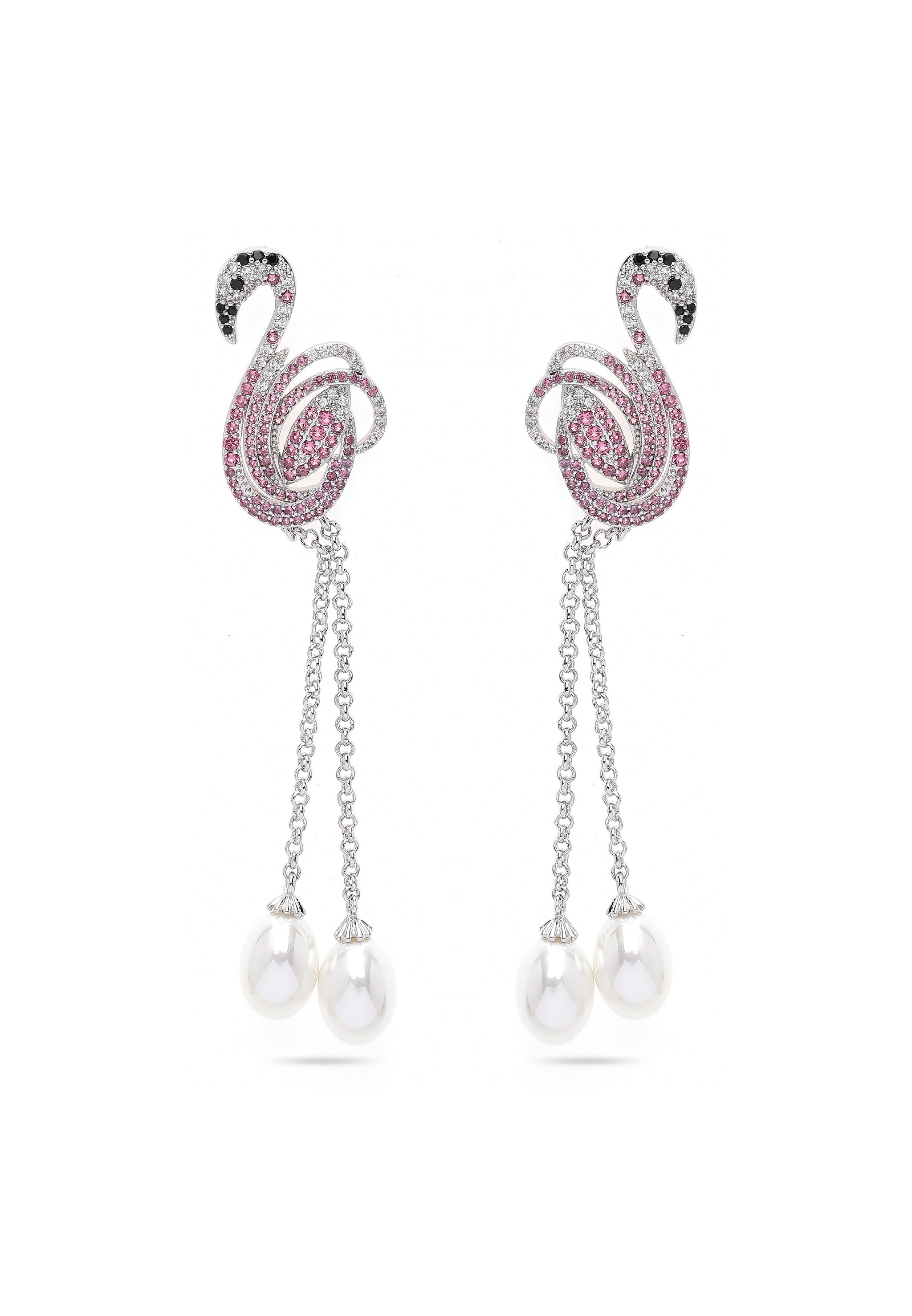 Cute Swan Drop Earrings