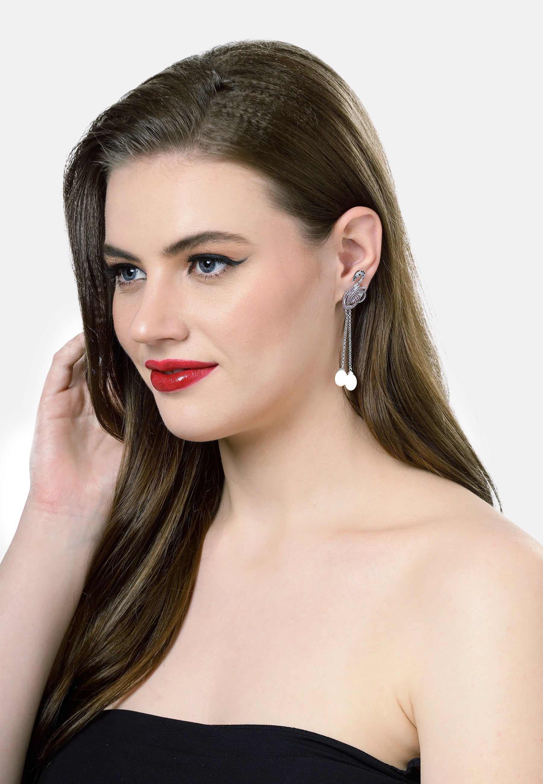 Cute Swan Drop Earrings